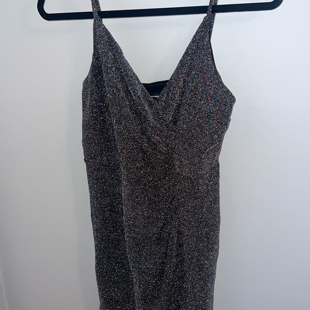 Express Black Sparkle Dress